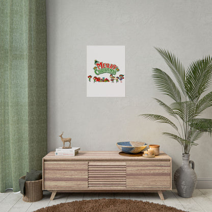 Rolled Posters - Merry christmas from super friends - [[{"value":"Wonderwear Kid"}]]