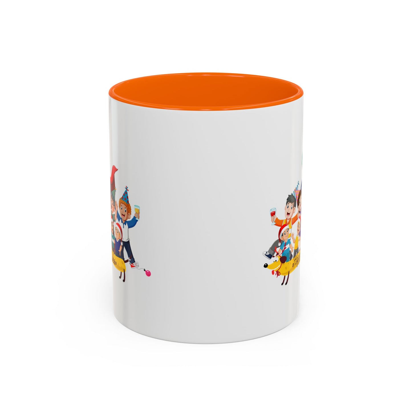 Accent Coffee Mug - Happy new year with friends