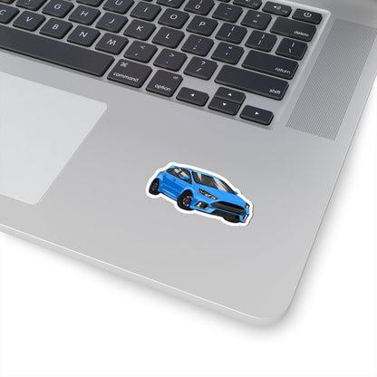 Kiss-Cut Stickers - Blue Car Printify