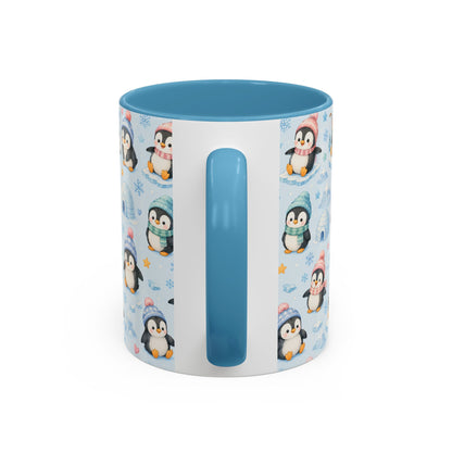 Accent Coffee Mug  (11/15 oz) - Penguin Winter Wonderland