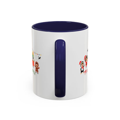Accent Coffee Mug - Merry christmas by super kiddo and friends - [[{"value":"Wonderwear Kid"}]]