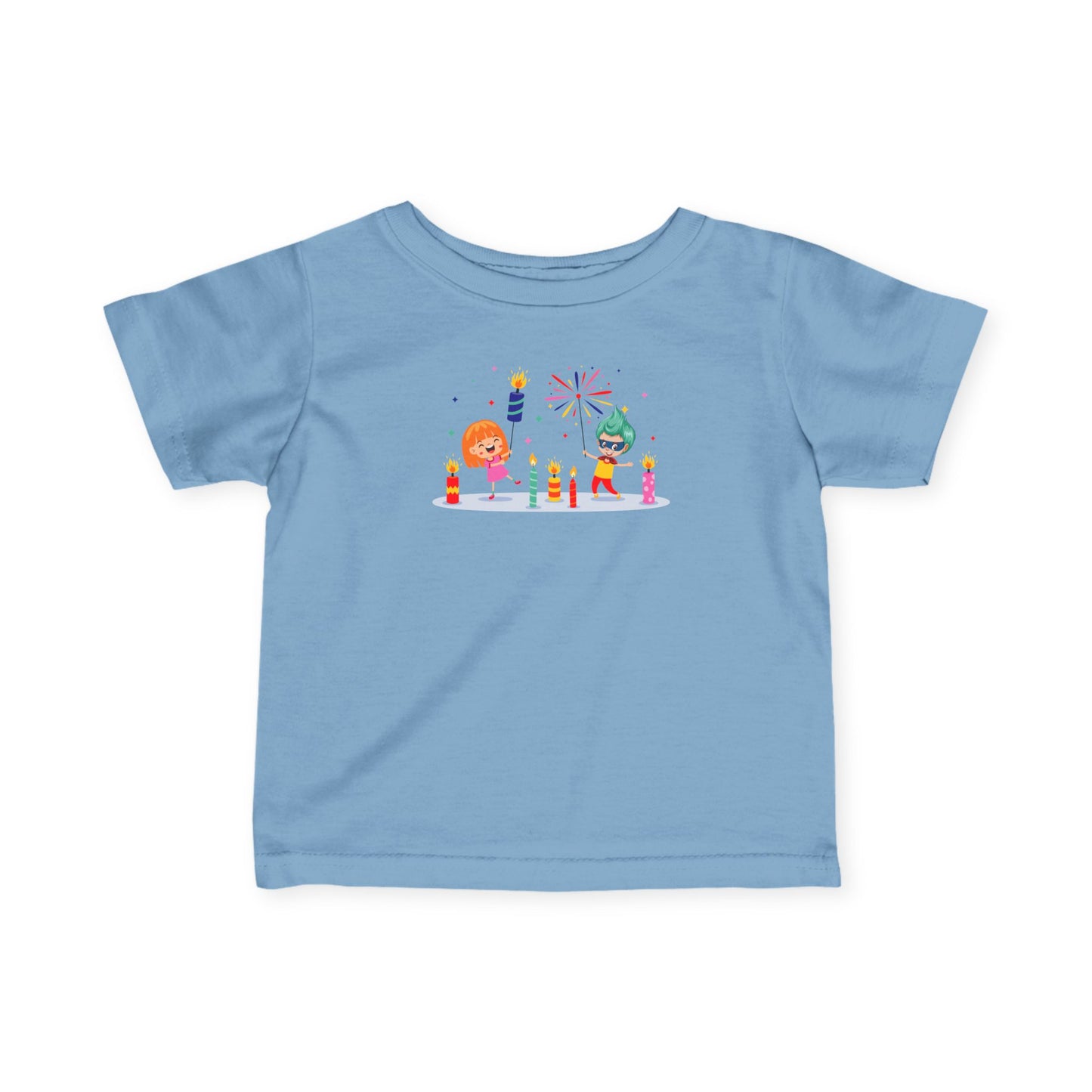 Infant Fine Jersey Tee - Super kiddo lighting fireworks - [[{"value":"Wonderwear Kid"}]]