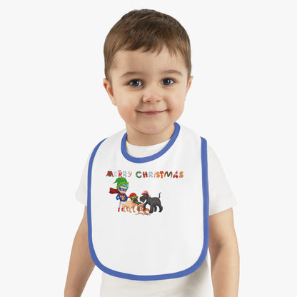Baby Bib - Super kiddo woith pet friends - [[{"value":"Wonderwear Kid"}]]
