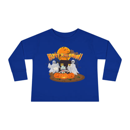 Toddler Long Sleeve Tee - Super kiddo with ghost - [[{"value":"Wonderwear Kid"}]]
