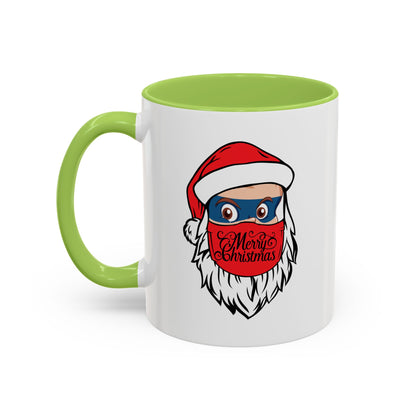 Accent Coffee Mug - Santa Super kiddo - [[{"value":"Wonderwear Kid"}]]