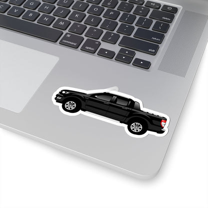 Kiss-Cut Stickers - Black Pick Up Car Printify