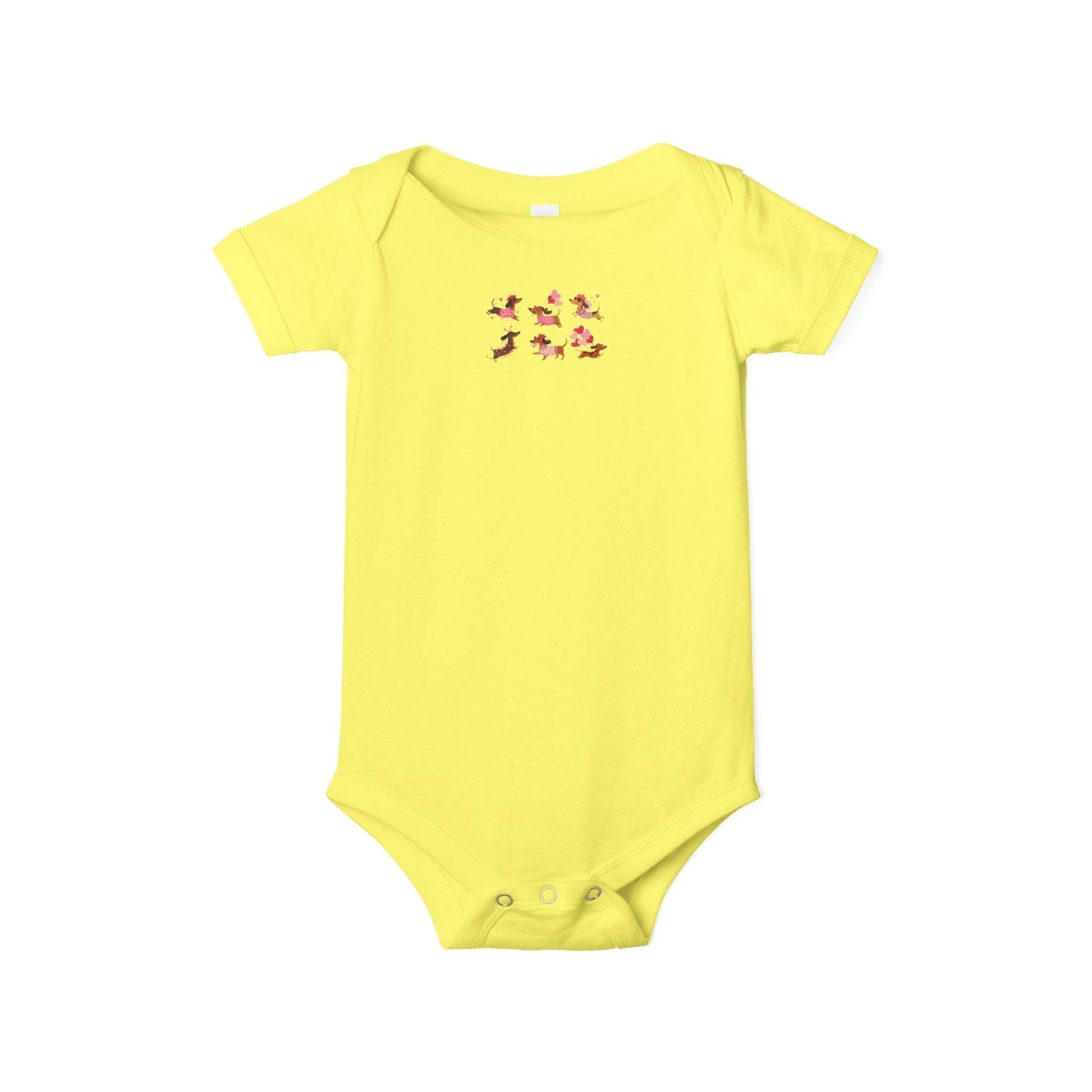 Infant Jersey One Piece - Valentines - Dachshund - [[{"value":"Wonderwear Kid"}]]