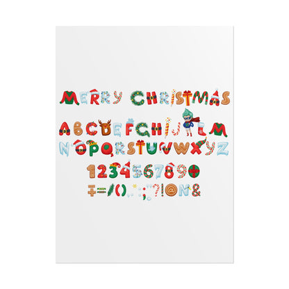 Rolled Posters - Christmas alphabet - [[{"value":"Wonderwear Kid"}]]