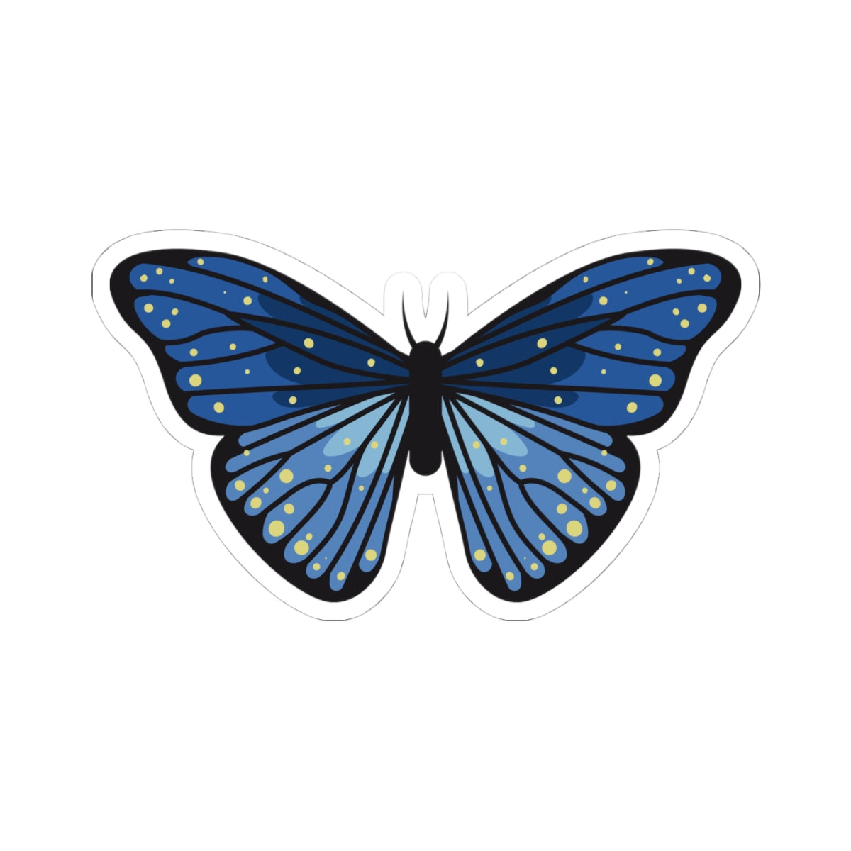 Kiss-Cut Stickers - Blue butterfly
