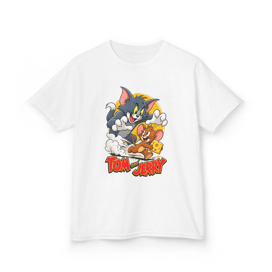 Kids Heavy Cotton™ Tee - Tom and Jerry Cheese Chase