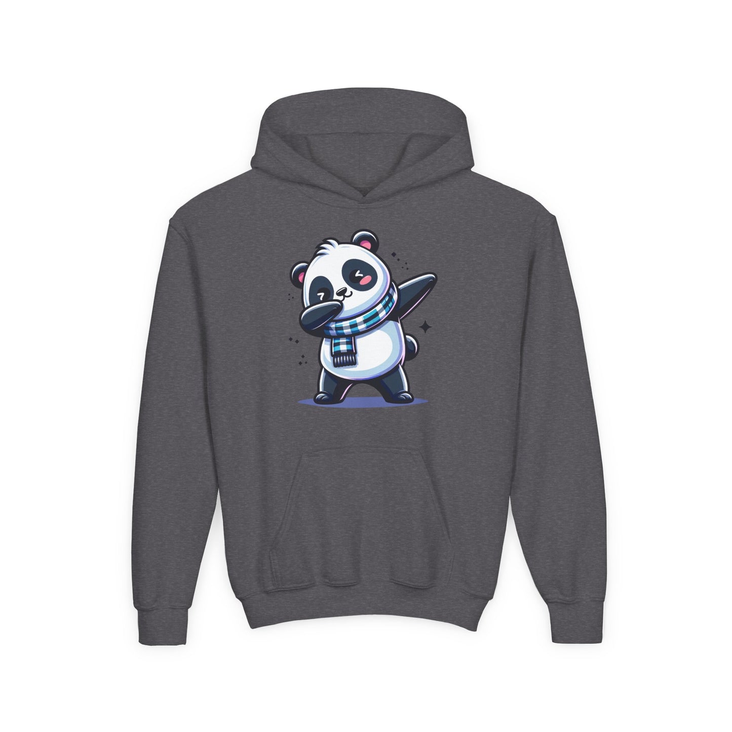 Youth Heavy Blend Hooded Sweatshirt - Panda dabbing dance