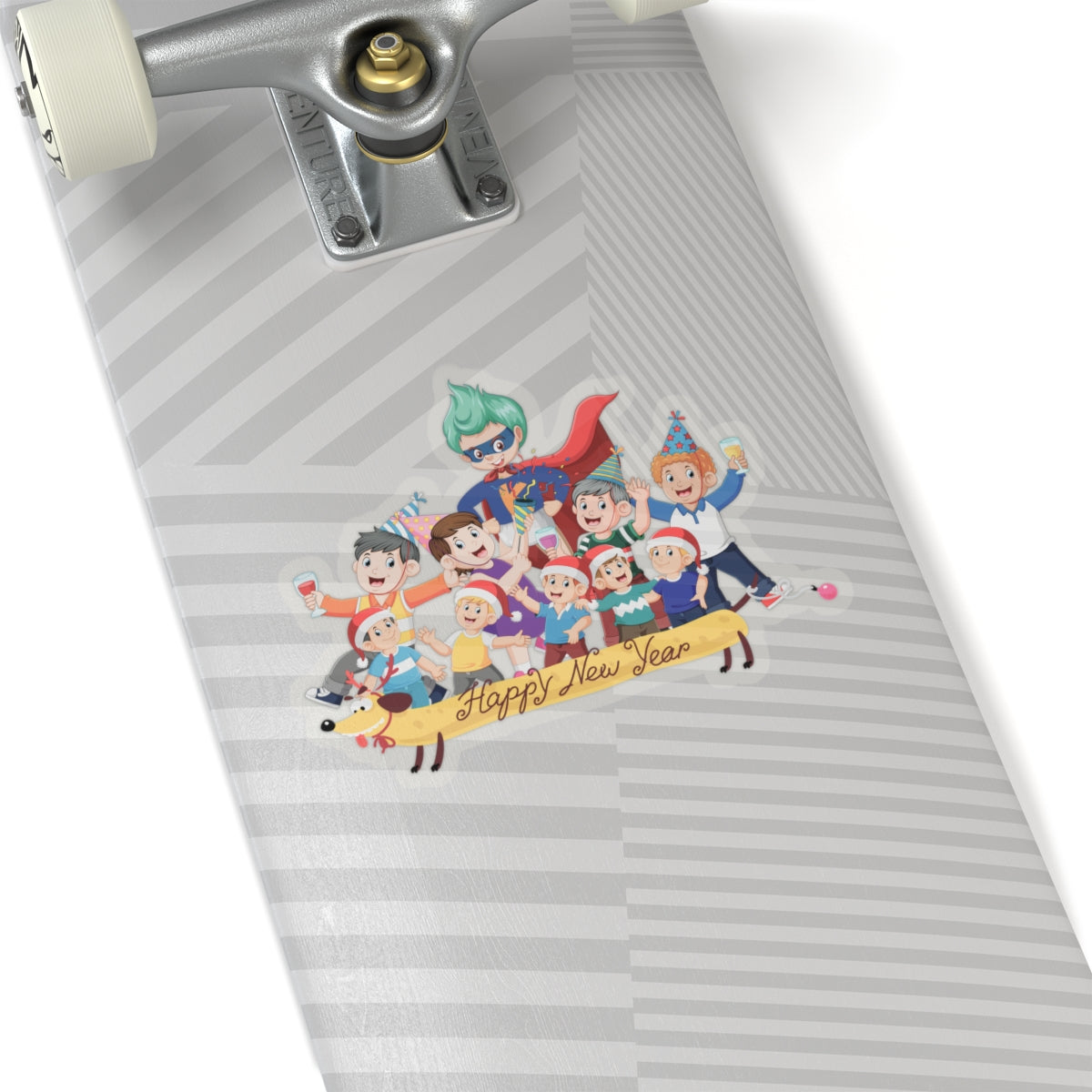 Kiss-Cut Stickers - Happy new year with friends - [[{"value":"Wonderwear Kid"}]]