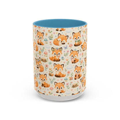 Accent Coffee Mug  (11/15 oz) - Baby foxes