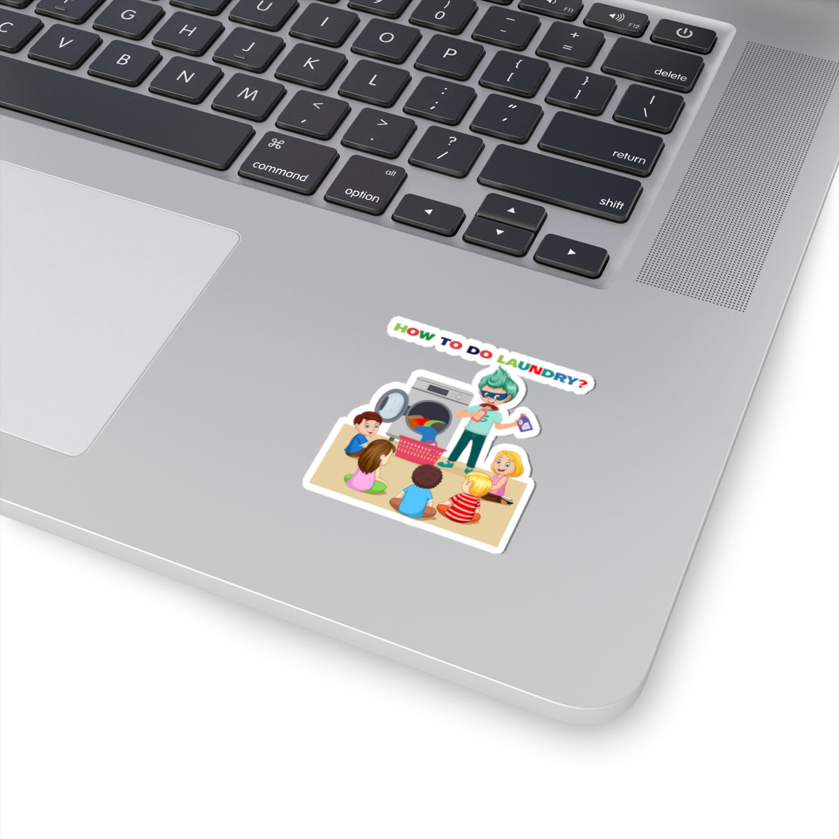Kiss-Cut Stickers - super kiddo teaching laundry - [[{"value":"Wonderwear Kid"}]]