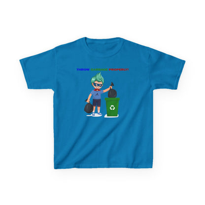 Kids Heavy Cotton™ Tee - Super kiddo taking trash out - [[{"value":"Wonderwear Kid"}]]
