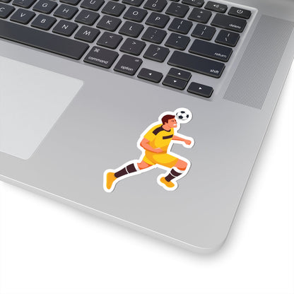 Kiss-Cut Stickers - Soccer Player Head Dribble Printify