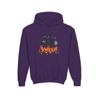 Youth Heavy Blend Hooded Sweatshirt - Holloween Printify