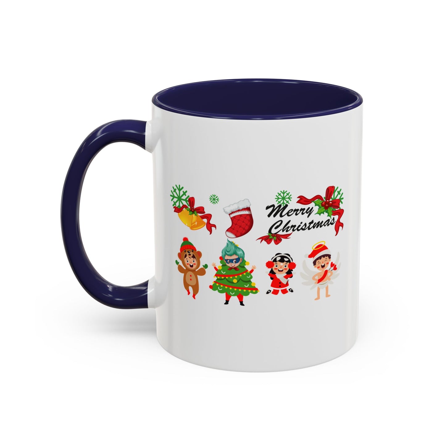 Accent Coffee Mug - Merry christmas from super kid