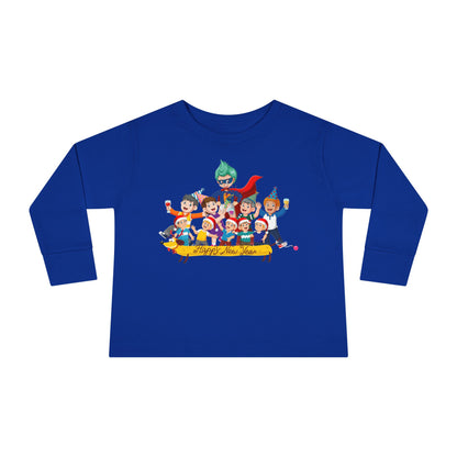 Toddler Long Sleeve Tee - Happy new year with friends - [[{"value":"Wonderwear Kid"}]]
