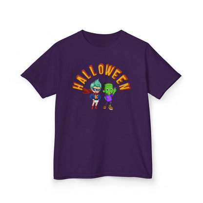 Kids Heavy Cotton™ Tee - Holloween with super kiddo Printify