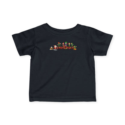 Infant Fine Jersey Tee - Christmas with santa claus and friends - [[{"value":"Wonderwear Kid"}]]