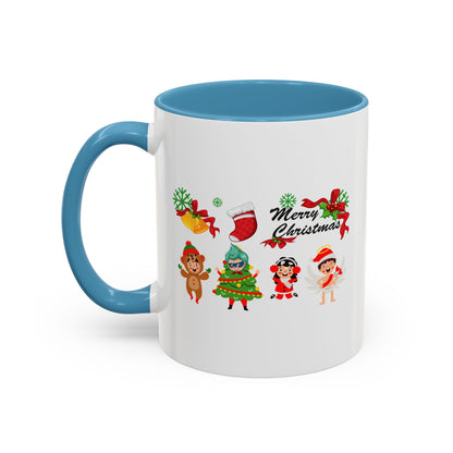 Accent Coffee Mug - Merry christmas from super kid - [[{"value":"Wonderwear Kid"}]]