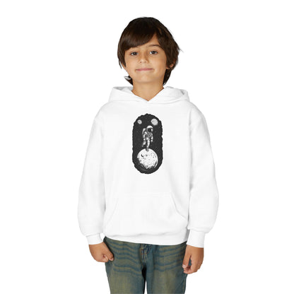 Youth Heavy Blend Hooded Sweatshirt - Cosmic Adventure Printify