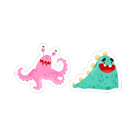 Kiss-Cut Vinyl Decals - Joyful monster Printify