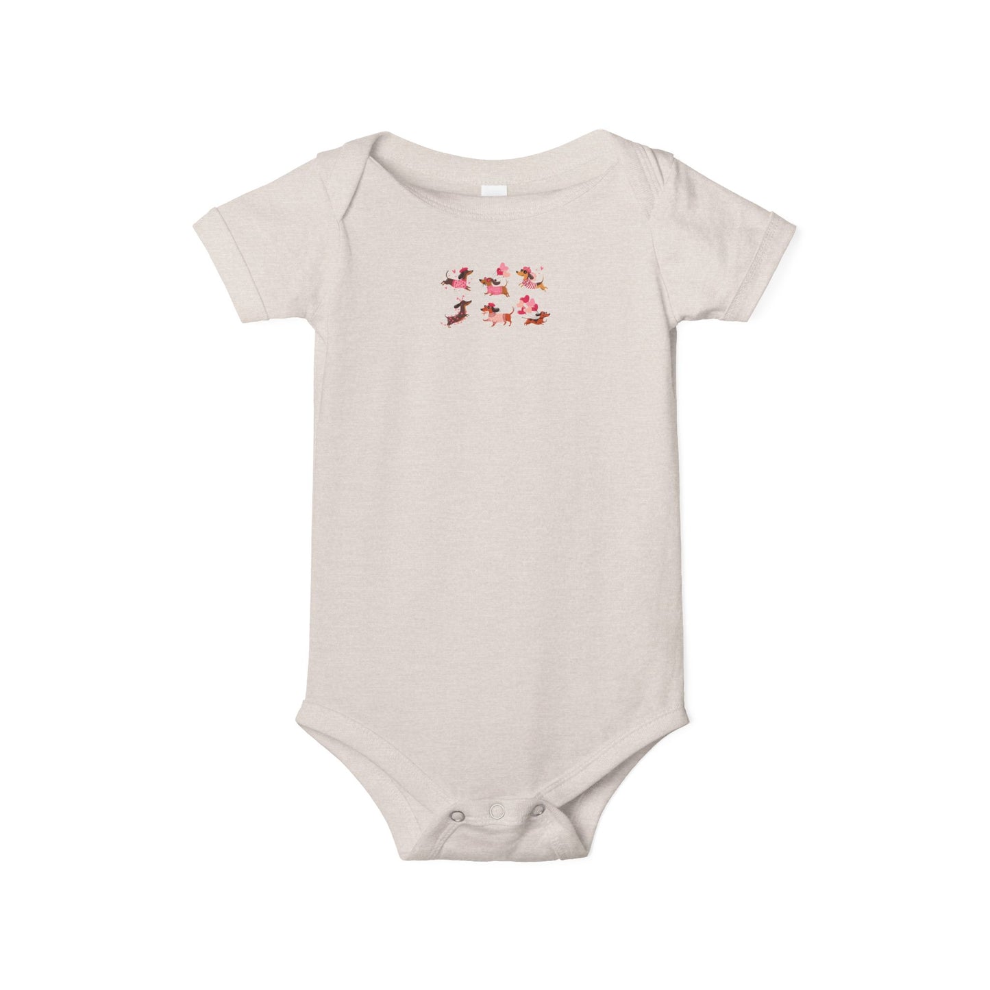 Infant Jersey One Piece - Valentines - Dachshund - [[{"value":"Wonderwear Kid"}]]