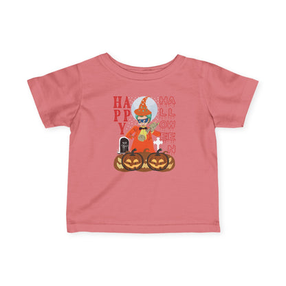 Infant Fine Jersey Tee - Holloween design by super kiddo Printify
