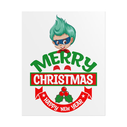 Rolled Posters - Merry chridtmas from super kiddo - [[{"value":"Wonderwear Kid"}]]