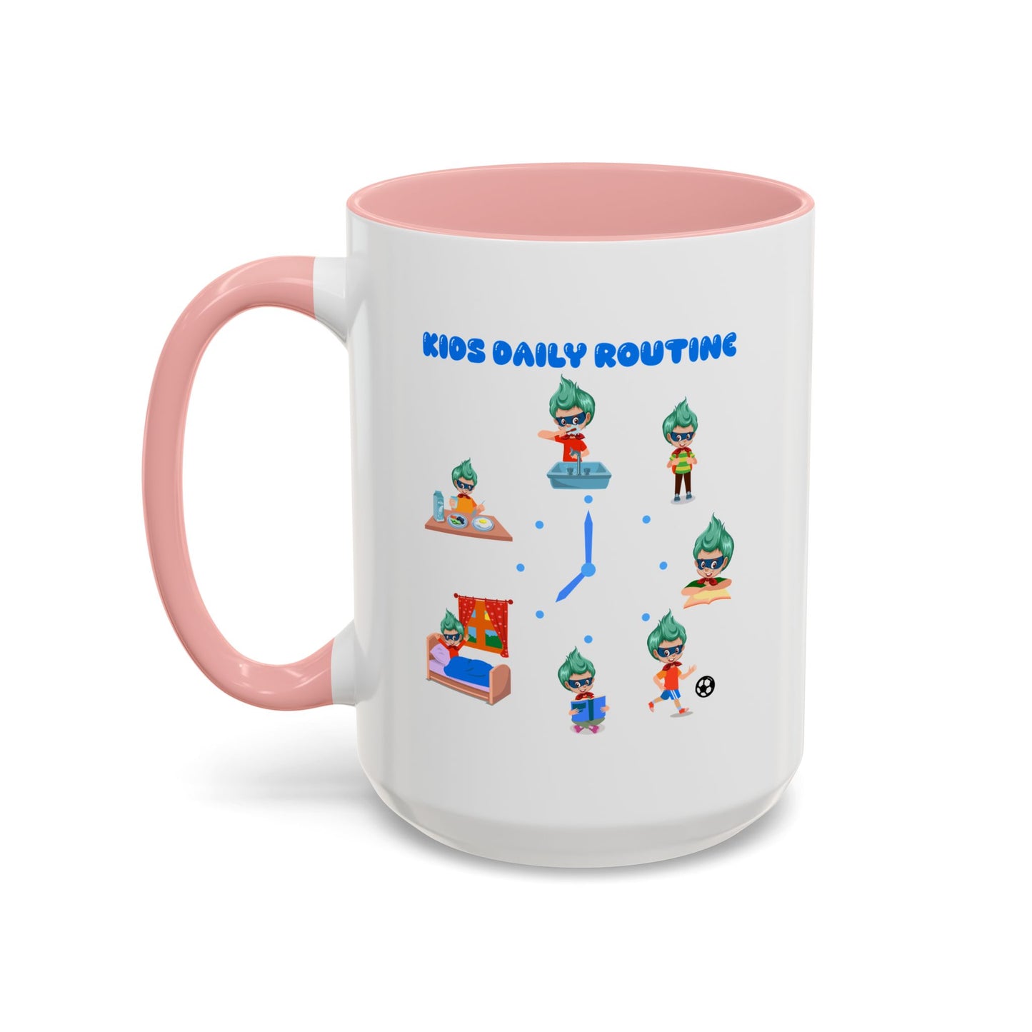 Accent Coffee Mug - Super kiddo daily routine