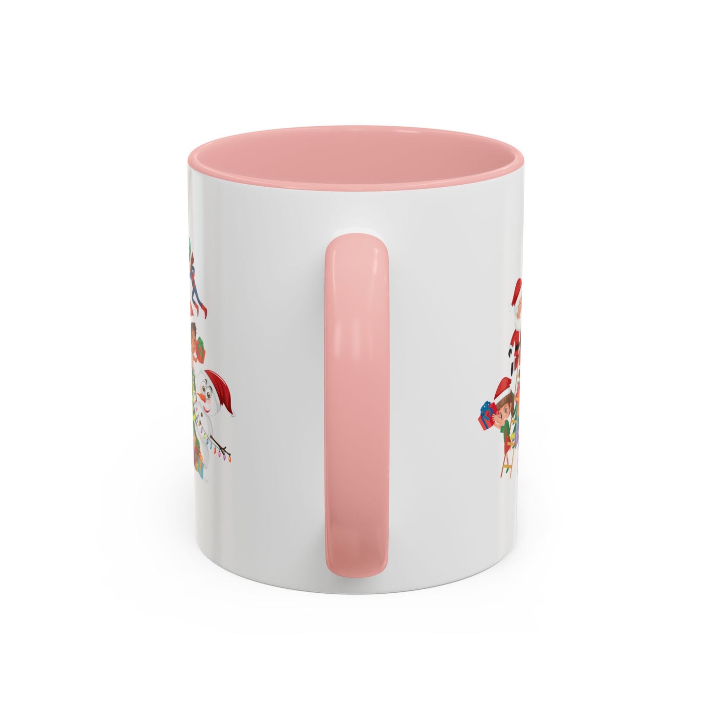 Accent Coffee Mug - Super kiddo making christmas tree