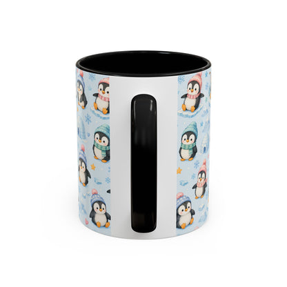 Accent Coffee Mug  (11/15 oz) - Penguin Winter Wonderland