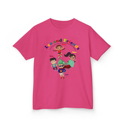 Kids Heavy Cotton™ Tee - Leo & Friends - Learning and growing - [[{"value":"Wonderwear Kid"}]]