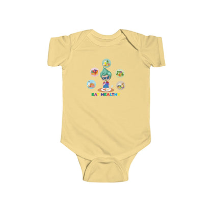Infant Bodysuit - Supper kiddo showing healthy food to eat - [[{"value":"Wonderwear Kid"}]]