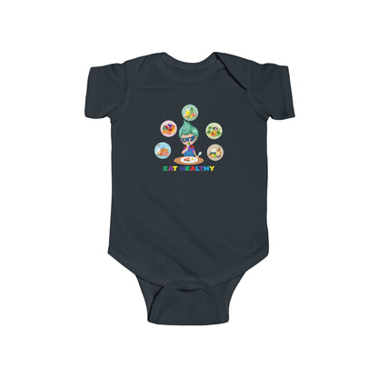 Infant Bodysuit - Supper kiddo showing healthy food to eat - [[{"value":"Wonderwear Kid"}]]