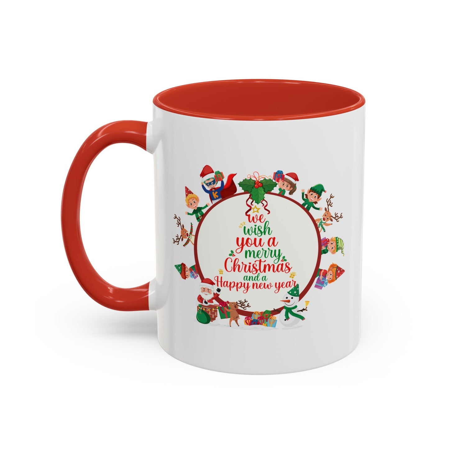 Accent Coffee Mug - We wish you a merry christmas