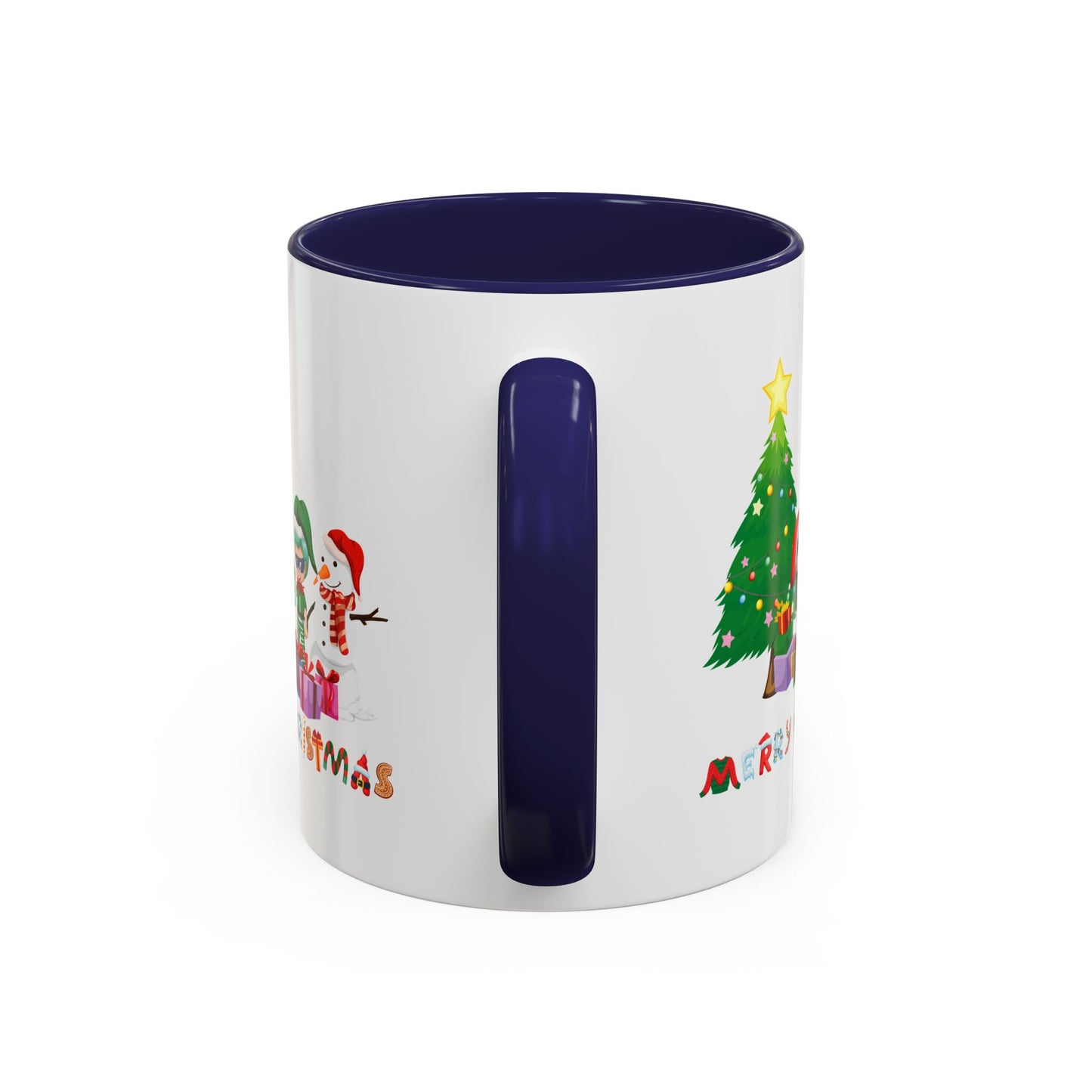 Accent Coffee Mug - Super kiddo preparing gifts