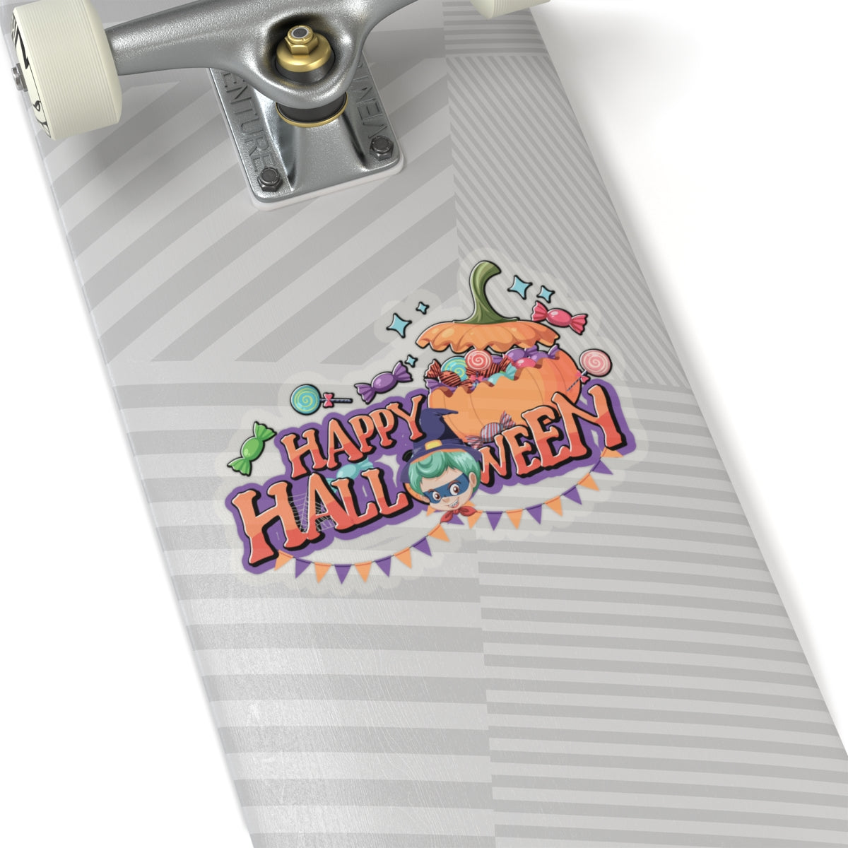 Kiss-Cut Stickers - Happy halloween banner Printify
