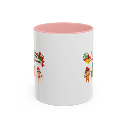 Accent Coffee Mug - Merry christmas from super kid - [[{"value":"Wonderwear Kid"}]]