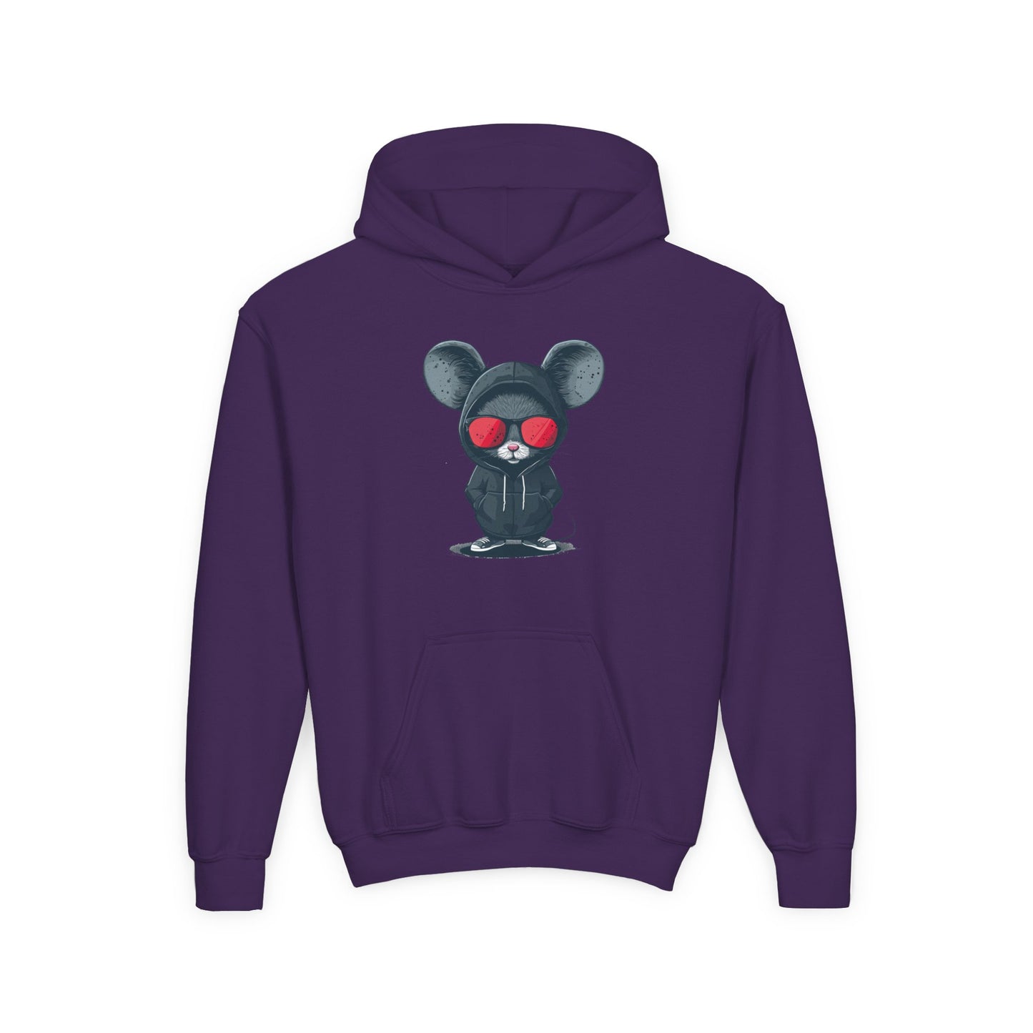 Youth Heavy Blend Hooded Sweatshirt - Cool Bear Design