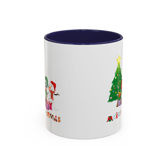 Accent Coffee Mug - Super kiddo preparing gifts - [[{"value":"Wonderwear Kid"}]]