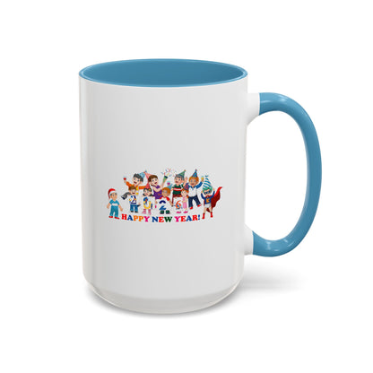 Accent Coffee Mug - Happy new year from super kiddo - [[{"value":"Wonderwear Kid"}]]