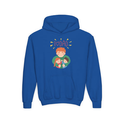 Youth Heavy Blend Hooded Sweatshirt - Daddys love Printify