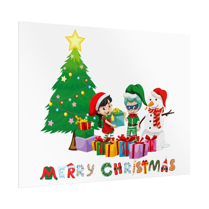 Rolled Posters - Super kiddo preparing gifts - [[{"value":"Wonderwear Kid"}]]