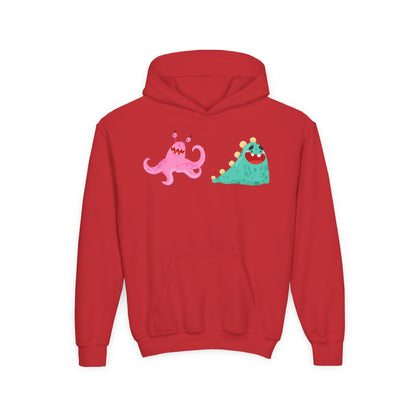 Youth Heavy Blend Hooded Sweatshirt - Joyful monster Printify