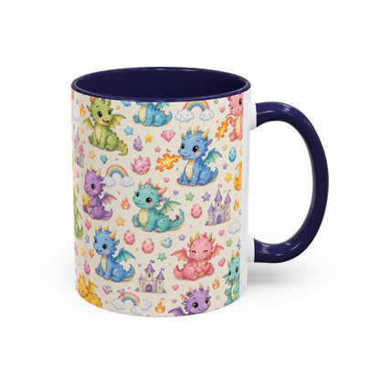 Accent Coffee Mug  (11/15 oz) - Baby Dragon Fantasy