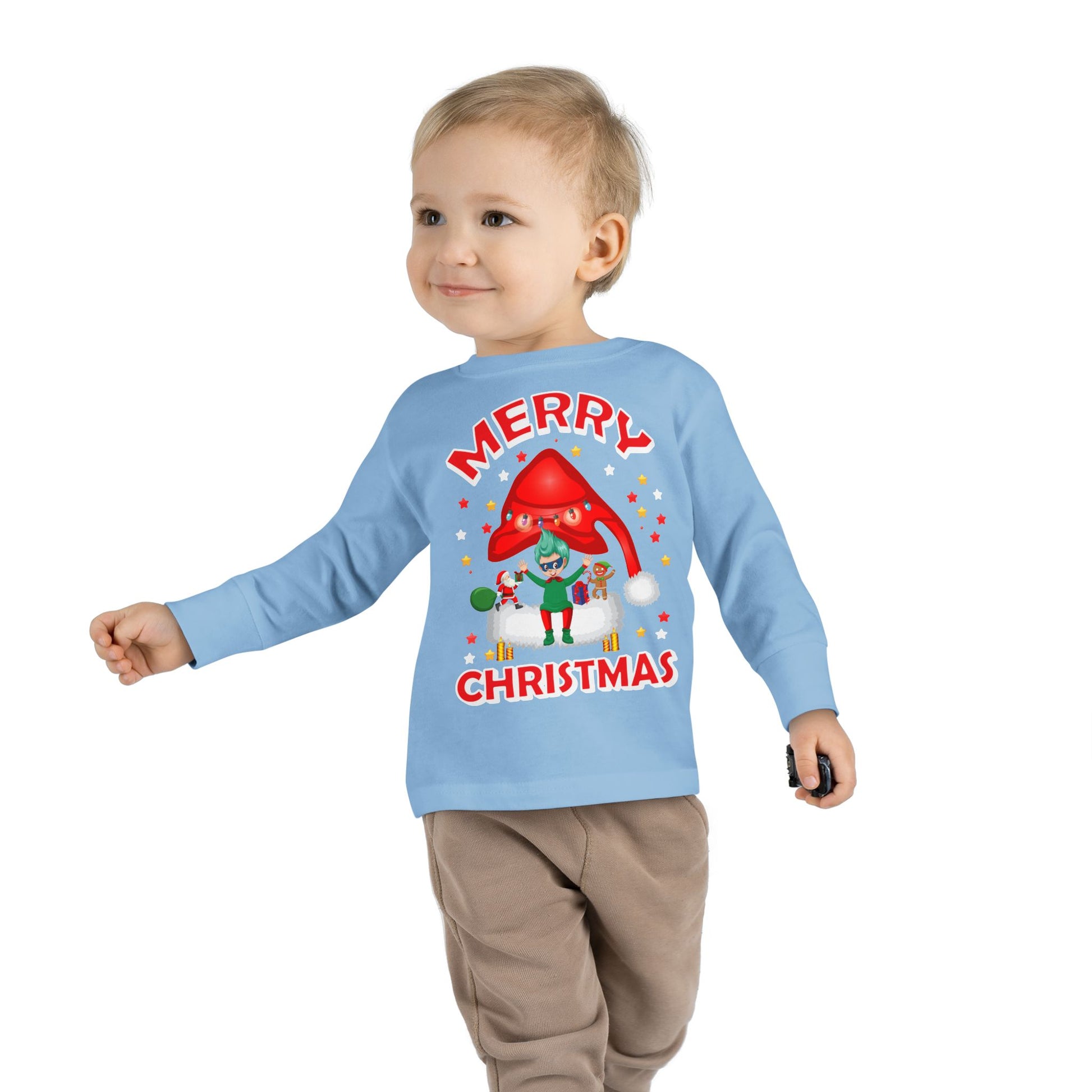 Toddler Long Sleeve Tee - Merry christmas - [[{"value":"Wonderwear Kid"}]]