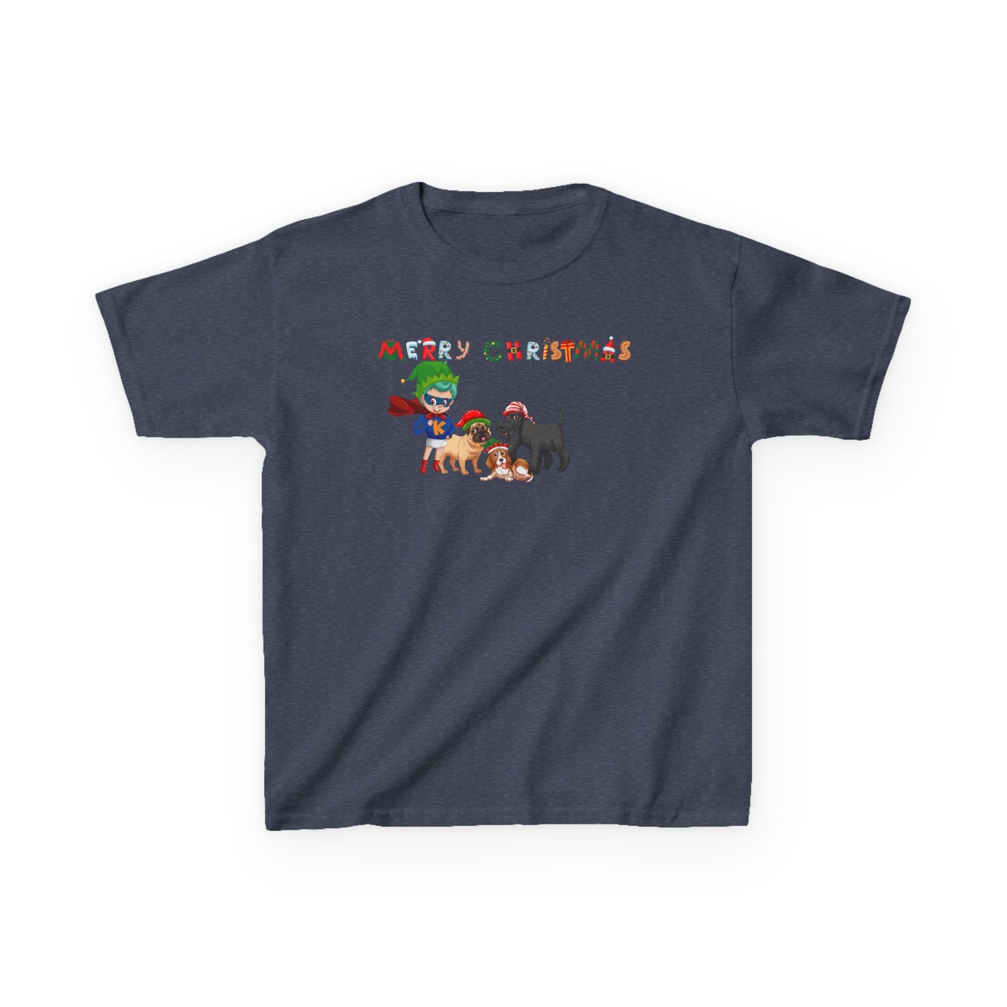 Kids Heavy Cotton™ Tee - Super kiddo woith pet friends - [[{"value":"Wonderwear Kid"}]]